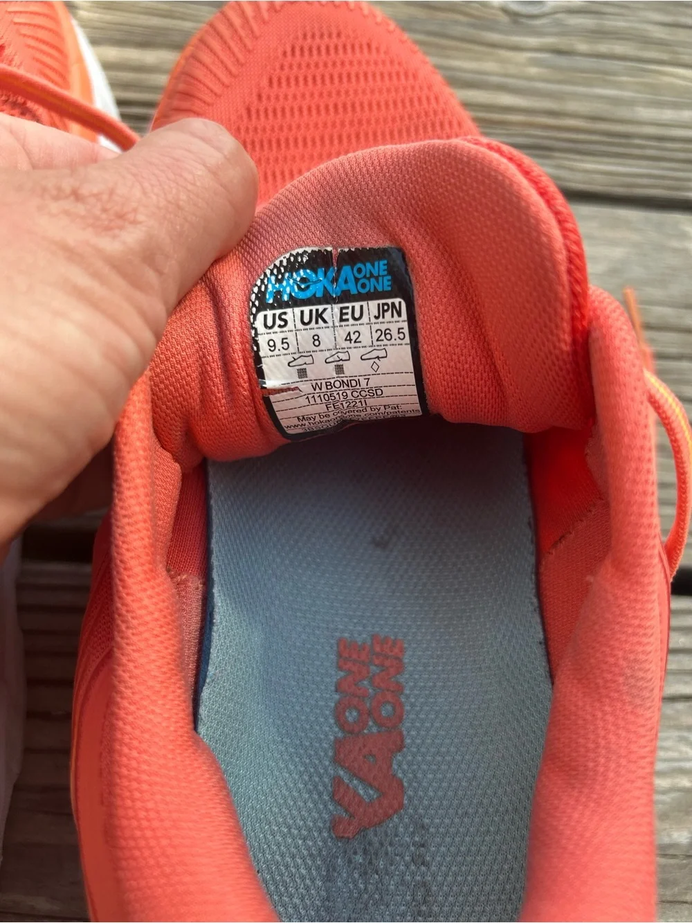 GUC Hoka Women's Bondi 7 Running Walking Shoes Camellia/Coastal Shade